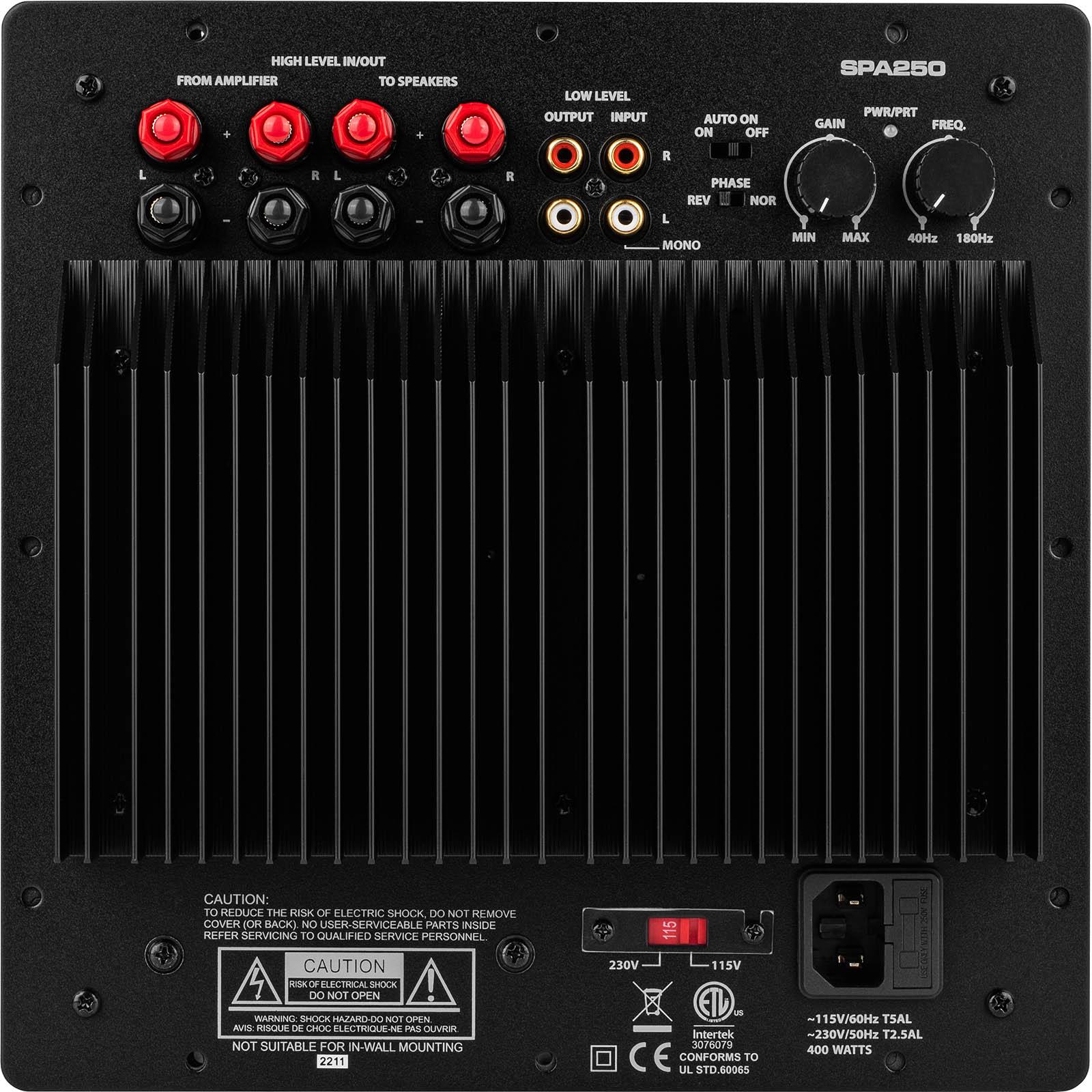 Dayton Audio SPA250 250 Watt Subwoofer Plate Amplifier